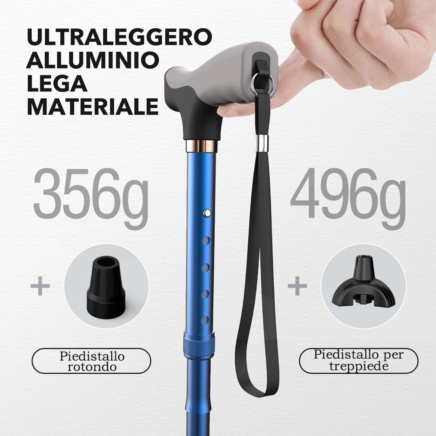 Bastone da passeggio leggero e resistente, tirolese lucido nero by Il  Bastonaio - Cappelleria Frascone