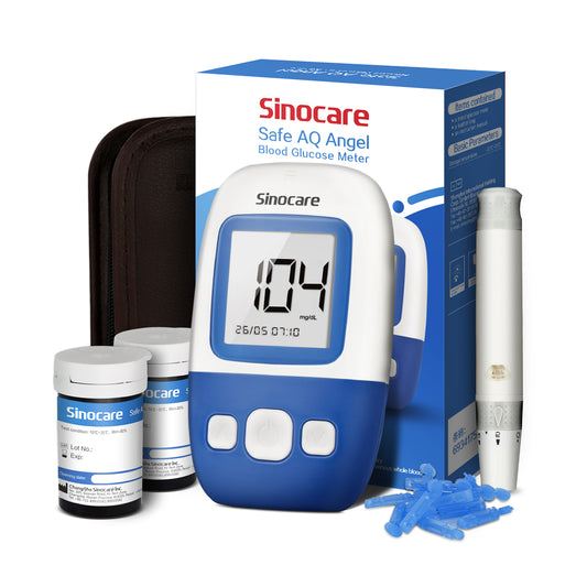Sinocare Blood Glucose Monitor Safe AQ Angel con chip innovativi, misurazione rapida e volume ridotto（Dieci anni di garanzia）